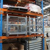 Mesh Cage in Warehouse